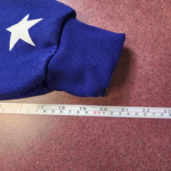 American Flag Hoodie Pullover Sz M NT Souvenir Washington USA Red White Blue - Picture 7 of 12